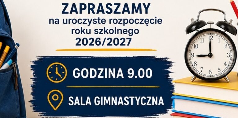 Rozpoczęcie nowego rok szkolny 2026/2027