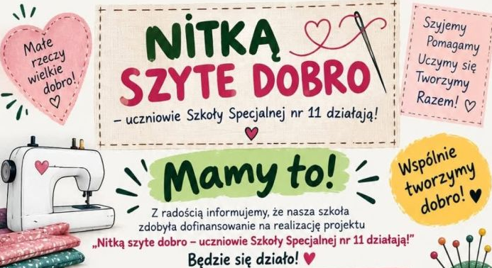 Realizujemy projekt „Nitką szyte dobro!”